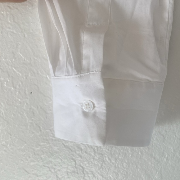 Zara white asymmetric tunic with bow - Picture 4 of 5